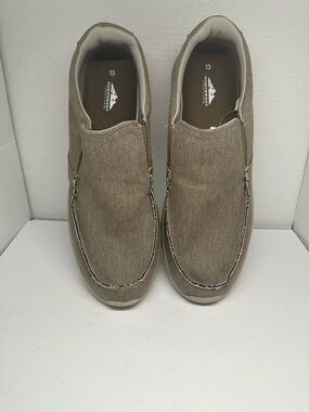 Northwest Territory Men's Slip-On Canvas Loafers - Taupe Brown Size 13